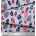 thumbnail image 2 of Soimoi Poly Georgette Fabric Egg Folk Art Printed Fabric 1 Yard 52 Inch Wide, 2 of 3