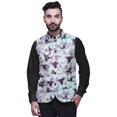 thumbnail image 1 of Atasi Veste Décontractée pour Hommes Imprimée Veste de Mariage Indienne Blazer Mandarin-Moyen, 1 of 6