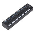 thumbnail image 2 of ZZkhGO 7 Port USB 3.0 Hub, Multi USB Splitter Expander with Power Adapter, High Speed Data Transfer Hub for PC Laptop, 2 of 7