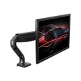 thumbnail image 2 of Single Computer Monitor Arm with 2 USB Ports adjustable height universal VESA mount lcd holder sit stand-up standing desk accessory organizer one screen swivel pan tilt screens black, 2 of 9