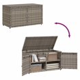 thumbnail image 4 of vidaXL Armoire de Rangement de Jardin Gris 110x55x60,5 cm Rotin Poly, 4 of 5
