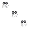 thumbnail image 1 of Youkk Enhanced Performance 2Pcs Rubber Luggage Suitcase Wheels Replacement 54mm Thickness 18mm 3Set, 1 of 6