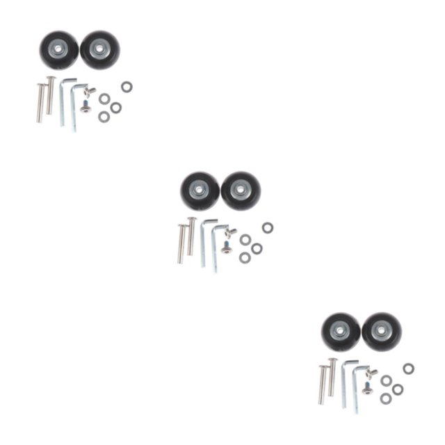 Youkk Enhanced Performance 2Pcs Rubber Luggage Suitcase Wheels Replacement 54mm Thickness 18mm 3Set