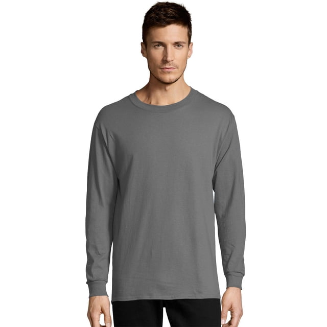 Hanes T-Shirt pour Hommes 5,2 oz Comfortsoft, S, Gris Fumée