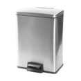 thumbnail image 3 of Hometrends 40 Litre Stainless Steel Pedal Trash Can for Kitchen, Removable interior pail with bag cinch for a tight fit, Fingerprint-Resistant Finish, 3 of 8