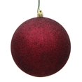 thumbnail image 1 of Vickerman N592065DG Boule d'Ornement de Noël à Capuchon Bourgogne Pailleté Percé de 8 Po, 1 of 3