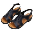 thumbnail image 1 of Sandales d'Été pour Femmes, Pantoufles Décontractées, Chaussures Romaines à Bout Ouvert, Compensées Décontractées, 1 of 9