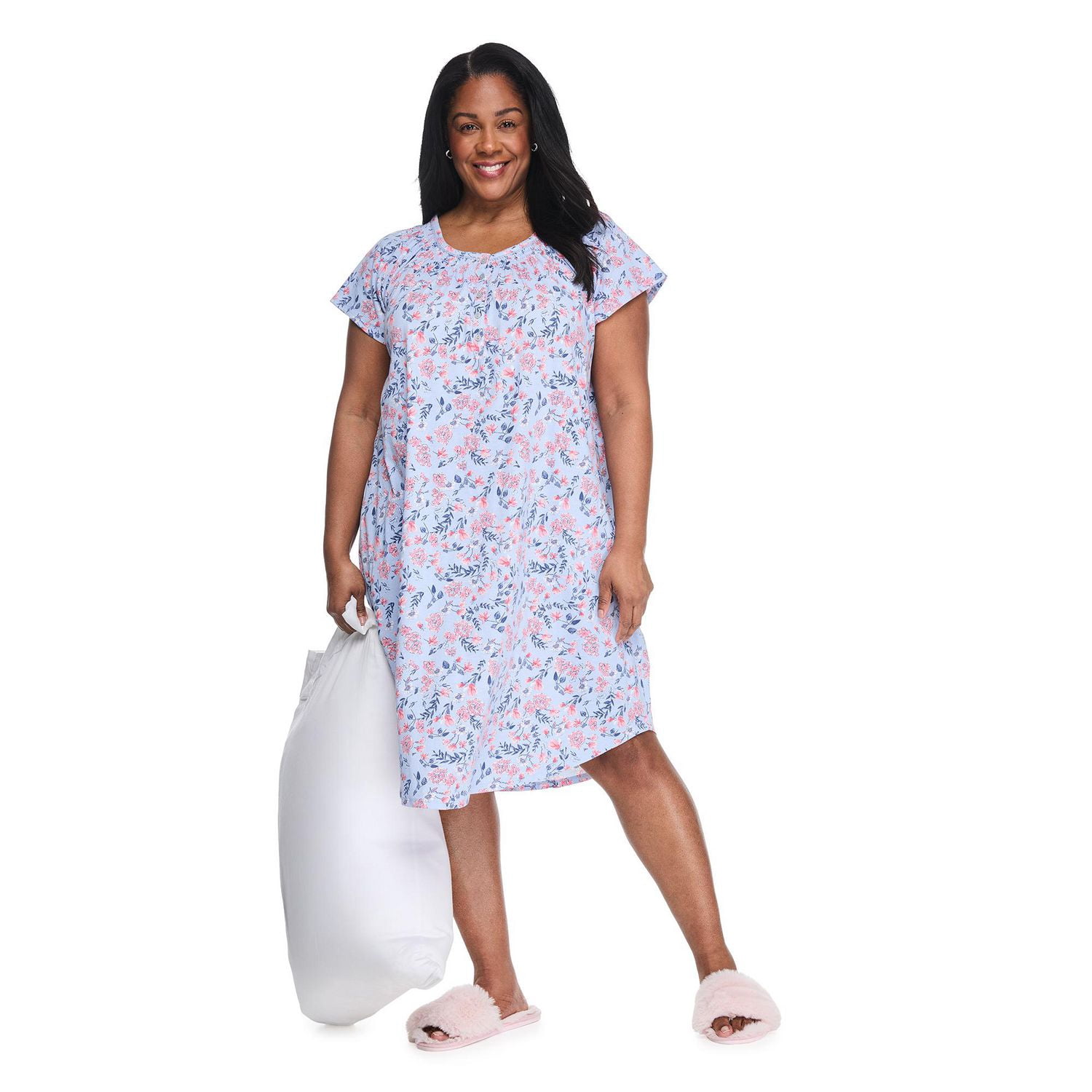 Chemise de nuit imprimée Iyla Plus pour femmes