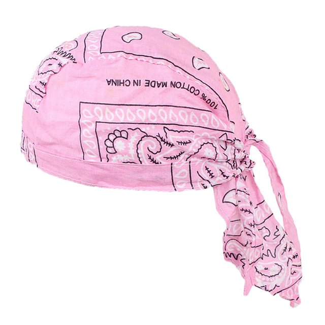 Turban pour Hommes en Coton Doux Chimio Cancer Foulard Rose