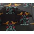 thumbnail image 4 of oneOone Viscose Chiffon Fabric Bird & Tree Block Print Fabric BTY 42 Inch Wide, 4 of 4