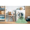 thumbnail image 2 of Ahgly Company Tapis d'Intérieur Ronds de Style Transitionnel Lavables à la Machine, Vert Menthe, 6 Pieds Rond, 2 of 7