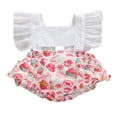 thumbnail image 1 of Tenue Barboteuse à Volants pour Bébé Fille à Imprimé Bonbon Citron, 1 of 5
