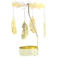 thumbnail image 1 of Aromatherapy Candle Holder: Golden Revolving Lantern, Iron Material, Creates Romantic Atmosphere, Ideal Gift, 1 of 5