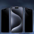 thumbnail image 5 of PANDACO Easy Tray Privacy Tempered Glass Screen Protector for iPhone 15, 5 of 5