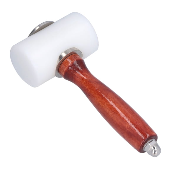 Leather Horizontal Hammer,Leather Carving Hammer NonSlip Wood Handle Nylon Hammer T Head Hammer Tailored for Perfection