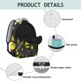 thumbnail image 2 of Tennis Sports Students Backpack Baseball Football Soccer Basketball Ball Game School Bag with Team Design, Durable and Adjustable Strap, 2 of 6