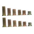 thumbnail image 4 of Estbridge 60 Pcs Écrous de Tige en Bois Fileté T-nut M8 Finition Soignée 2X1.1cm, 4 of 7