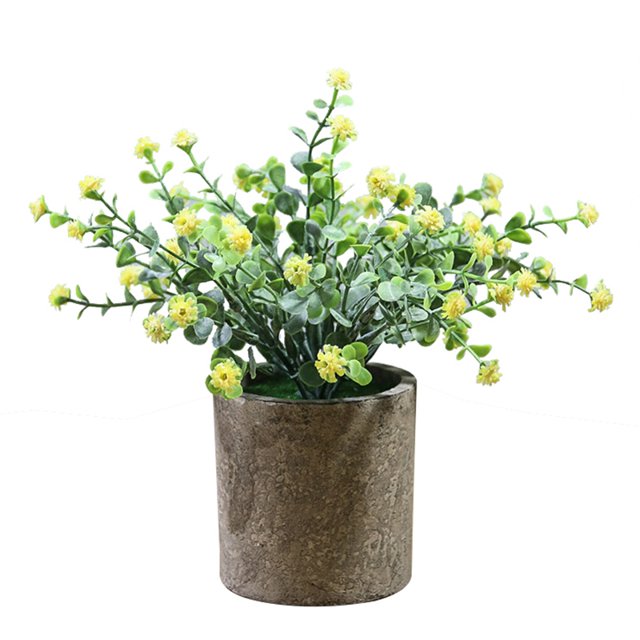 Fake Plant Potted Lifelike Small Artificial Greenery Plant Faux Plant Decoration