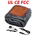 thumbnail image 4 of bedienty Heated Blanket Winter Soft 9 Gear Timing Adjustable Car Plug Of Upgraded -soft Flannel 2.5m gray 100*75, 4 of 6