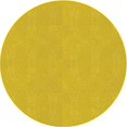 thumbnail image 1 of Ahgly Company Tapis d'Intérieur Ronds Transitionnels Jaunes Lavables à la Machine, 4 Pieds Rond, 1 of 7