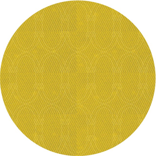 Ahgly Company Tapis d'Intérieur Ronds Transitionnels Jaunes Lavables à la Machine, 4 Pieds Rond
