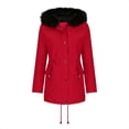 thumbnail image 3 of LSLJS Nouvelle Parka pour Femme Mi-Longue à Capuche d'Hiver Chaude en Peluche Décontractée Confortable Veste en Coton, 3 of 5
