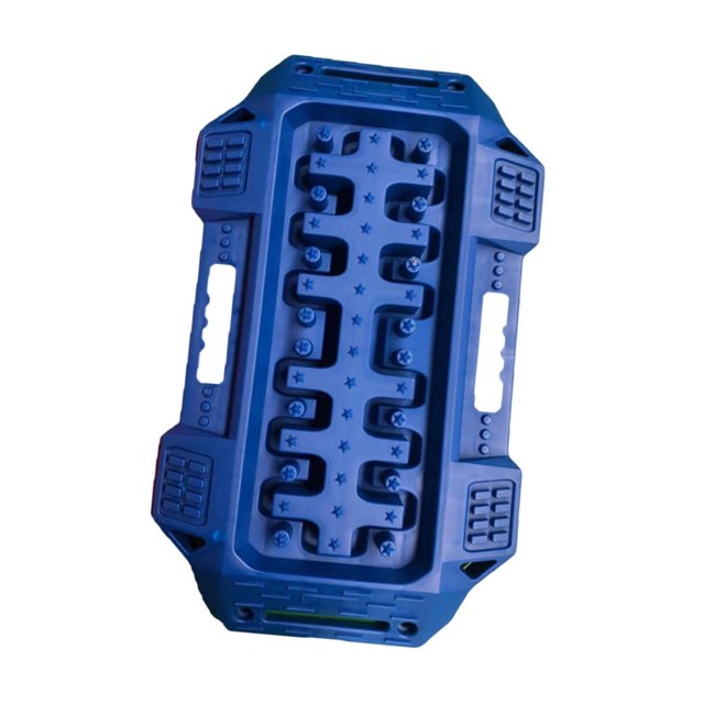 DYNWAVECA Car Traction Board Tire Traction Pad Multifunctional Tire Traction Device, Sand Mud Snow Ladder Ramp for 4WD, SUV, UTV, ATV Blue