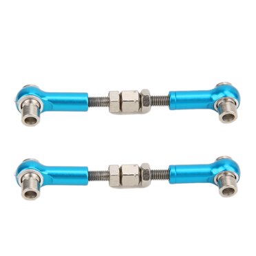 Tringle de Direction RC, Accessoires de Mise à Niveau Portatifs Tringle de Cravate Durable pour Voiture RC Modèle, pour Extérieur Accessoires de Mise à Niveau 3 1/10 HPI RS4 Sport Hommes Bleu 113696B, Argent 113696S