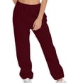 thumbnail image 2 of Timegard Womens Sweatpants Jogger Pants Elastic Waist Solid Color Trousers with Pockets Workout Pants, 2 of 6