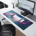 thumbnail image 4 of Large Non-Slip Rubber Base Gaming Mouse Pad (31.5x11.8 inches) with Stitched Edges - Colorful Galaxy Design: Transforms Your Desk & Gaming Setup, 4 of 7