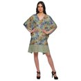 thumbnail image 2 of Moomaya Robe Courte de Caftan de Plage, Robe de Couverture Imprimée, Kaftan pour Femmes, Tenue de Plage, Couverture, 2 of 4