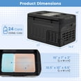 thumbnail image 3 of 12 Volt Car Refrigerator with -4℉~68℉ Adjustable Range Divider for Camping, 3 of 10