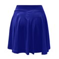 thumbnail image 4 of LNGOOR Jupe Patineuse Mini Plissée Extensible Décontractée pour Femmes avec Shorts Basique Polyvalente Taille Haute, 4 of 5