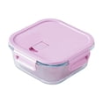 thumbnail image 1 of Kyusrd Glass Bento Box Can Be Microwave Oven Students Heated Lunch Box Office Fresh-keeping Box, 1 of 6