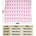 thumbnail image 3 of LAICAIW Pink Playboy Bunny Pattern Ultra-Soft Lightweight Blanket Flannel Throw Blanket 50"X40", 3 of 5