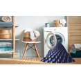 thumbnail image 2 of Ahgly Company Tapis d'Intérieur Lavable en Machine Carré Transitionnel Bleu Nuit, 5 Pieds Carré, 2 of 7