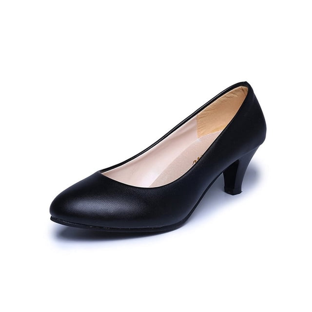 UKAP Escarpins à Talons Hauts pour Femmes à Bout Pointu, Chaussures à Enfiler, Escarpins pour Fête, Robe, Noir 8