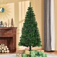 thumbnail image 2 of HOMCOM 6FT Christmas Tree Holiday Seasonal Indoor Metal Stand, 2 of 10