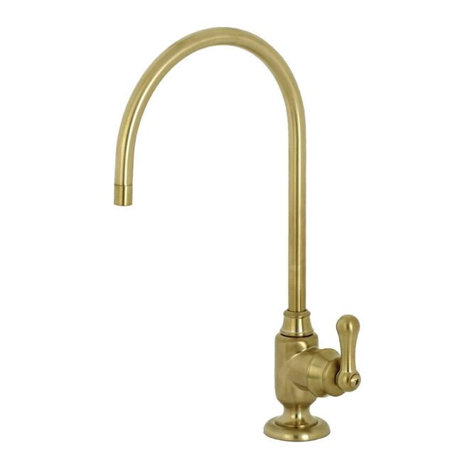 Kingston Brass KS5197AL Robinet de Filtration d'Eau à une Poignée en Laiton Brossé