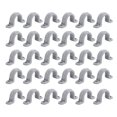 thumbnail image 1 of 30 PVC Flexible U Bracket Pipe Clamp with Groove Design for Telephone HVAC Refrigeration Lighting, for Electrical Conduit Clamp, PVC Pipe Strap, Cable Fastener, 1 of 7