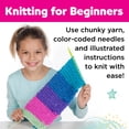 thumbnail image 4 of Creativity for Kids Learn to Knit Pocket Scarf - DIY Knitting Kit for Beginners, Kids Craft Kit, 4 of 15