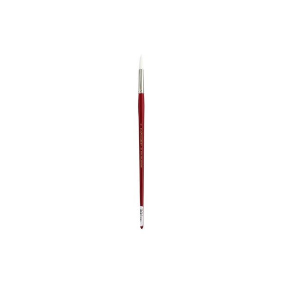 Connoisseur White Taklon Brush All Media LH Rnd#6