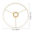 thumbnail image 4 of SHISUYAN Lampshade Frame 28cm Single Layer Wire Lamp Cover Iron Lamp Shade Holder Cage, 4 of 8