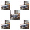 thumbnail image 1 of Baohd Durable And Easy To Wash Tablecloth With Vintage Style Rectangular Table Tablecloth Cotton Dining Tablecloth Table Cover gray 100*140CM 5Set, 1 of 6