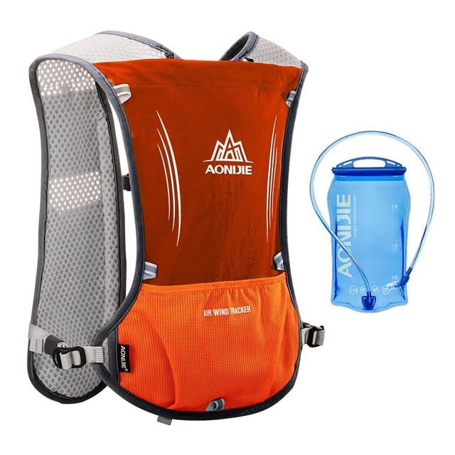 AONIJIE Hydration Backpack Vest, 5L Breathable and Lightweight Multifunctional Camping Backpack for Triathlon Marathon Hiking Cycling Climbing Running