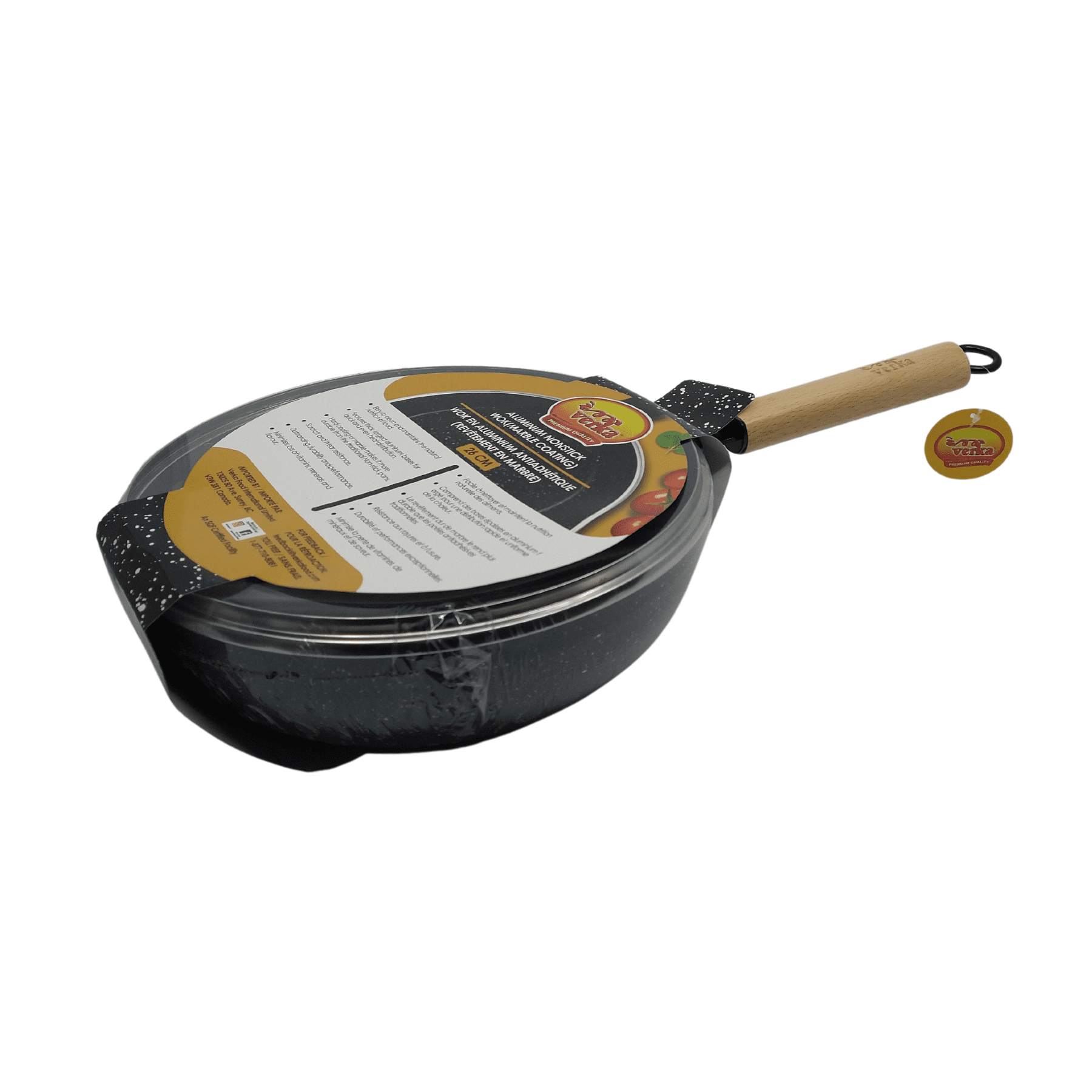 Verka Aluminium Nonstick Wok(Karahi), 26cm