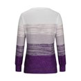thumbnail image 3 of Besolor Hauts de Printemps et d'Automne pour Femmes, Tendance, Imprimé, Col Rond, Manches Longues, Chemise Décontractée Ample, Chandail Blouse pour Dames, 3 of 6