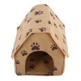 thumbnail image 3 of Air Permeability Foldable Dog BedCat House,  Heat Preservation Pet House, Efficient Convenient For Dog Cat Brown, 3 of 8
