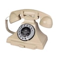 thumbnail image 1 of KLKCMS Audio Guest Book Wedding Phone Desk Telephone Recorder for Wedding Home Desk beige, 1 of 9