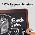 thumbnail image 3 of KFFKFF A-Frame Chalkboard Display, Dual-Faced Pedestrian Signage, Independent Antique Wood Chalk Board with Chalks & Magnetic Wiper, Rustic Brown Exterior Sandwich Board, 20"x40", 3 of 9